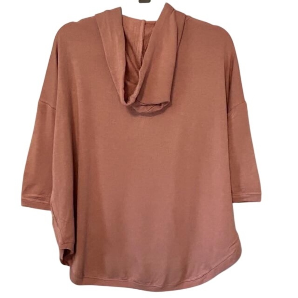 Workshop Republic Clothing‎ Thistle Mauve 3/4 Sleeve Hoodie Sweatshirt Small NWT - Picture 2 of 10